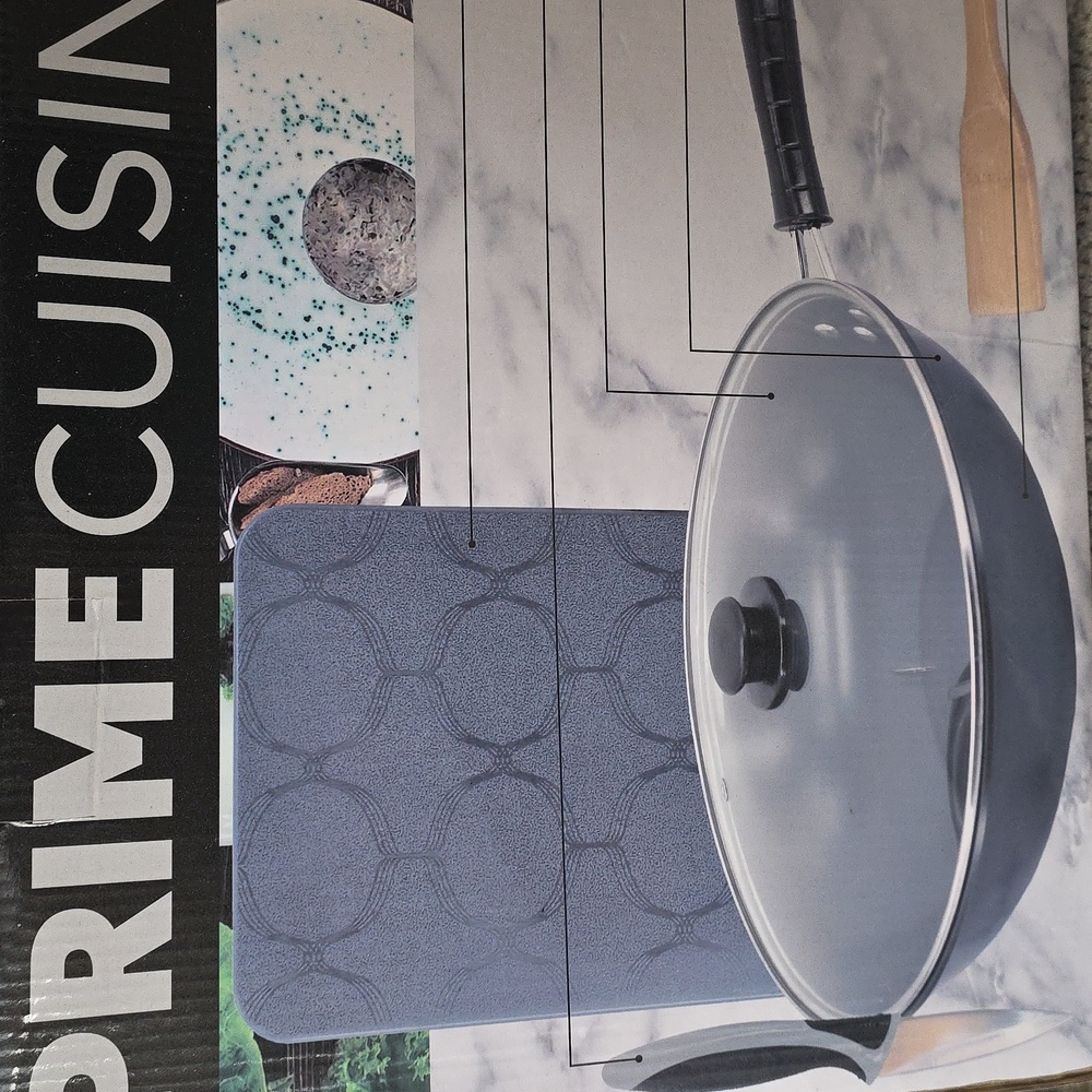 Prime Cuisine 5 Pc. Wok Set With Lid - Picture 4 of 10